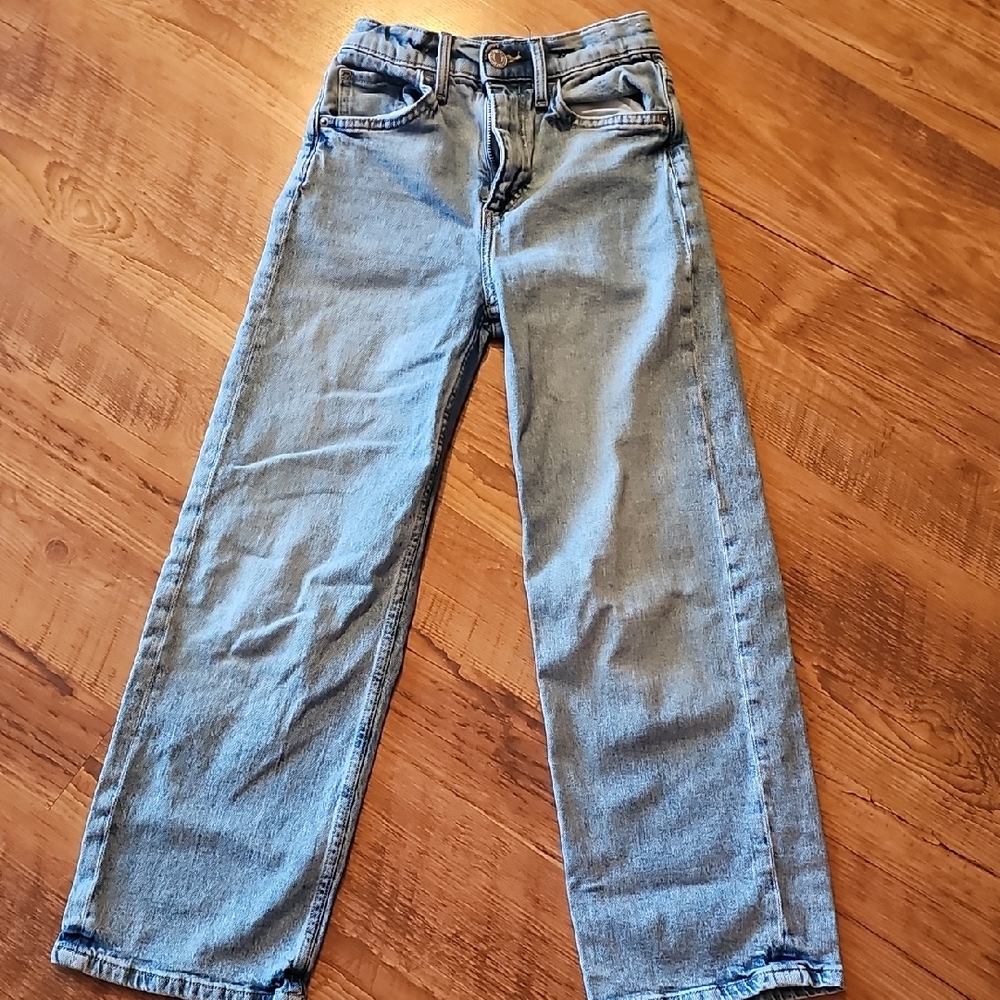 H&M Wide Leg Blue Jeans. Size 8